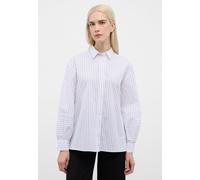 Hemdbluse ETERNA "OVERSIZE FIT", Damen, Gr. 46, weiß, schwarz, 97% Baumwolle, 2% Viskose, 1% Polyester, Blusen Hemdbluse (78130249-46) weiß, schwarz