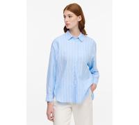 Hemdbluse ETERNA "OVERSIZE FIT", Damen, Gr. 50, hellblau, 59% Baumwolle, 41% Leinen, Blusen Hemdbluse (33394654-50)