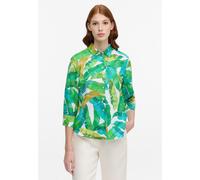 ETERNA - Linen Shirt Bluse Leinen 3/4-Arm grün, 36/Dreiviertelarm