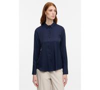 Hemdbluse ETERNA "REGULAR FIT", Damen, Gr. 38, blau (midnight), 100% Viskose, normal, Blusen Hemdbluse (54948069-38)