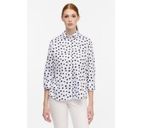 ETERNA - Bluse Satingewebe 3/4-Arm weiß, 40/Dreiviertelarm