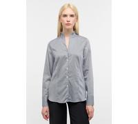 Hemdbluse ETERNA "REGULAR FIT", Damen, Gr. 40, weiß, schwarz, 100% Baumwolle, schmal, Blusen, EASY IRON (bügelleicht) (99471160-40) weiß, schwarz