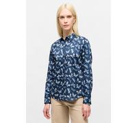Hemdbluse ETERNA "REGULAR FIT", Damen, Gr. 44, navy, 100% Baumwolle, Blusen Hemdbluse, EASY IRON (bügelleicht) (42831103-44) navy