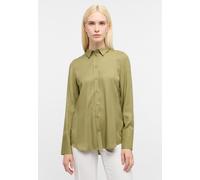 Hemdbluse ETERNA "REGULAR FIT", Damen, Gr. 44, olive, 100% Viskose, normal, Blusen Hemdbluse (77557869-44) olive
