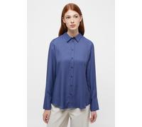 Hemdbluse ETERNA "REGULAR FIT", Damen, Gr. 46, indigo, 100% Viskose, normal, Blusen Hemdbluse (17411831-46)