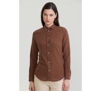 Hemdbluse FELIX HARDY "Basic Hemd", Damen, Gr. M, braun, 65% Baumwolle, 35% Leinen, Blusen Hemdbluse (43297947-M) braun