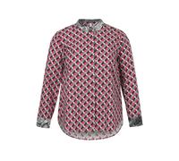 Hemdbluse FRAPP "FRAPP Bluse", Damen, Gr. 46, pink (pink multicolor), Obermaterial: 100% Baumwolle CO., regular fit, Blusen Hemdbluse, Große Größen (12528717-46) pink multicolor