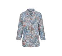 Hemdbluse GOLDNER "Druckbluse mit Paisley-Muster", Damen, Gr. 46, bunt (bunt, gemustert), Obermaterial: 100% Polyester PES., gerade, Blusen Hemdbluse, pflegeleichte Qualität (76658050-46) bunt, gemust