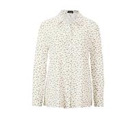 Hemdbluse GOLDNER "Kurzgröße Druckbluse mit Hemdblusenkragen", Damen, Gr. 24, beige (taupe, gemustert), Obermaterial: 100% Viskose CV., Manschette, Blusen Hemdbluse, Ohne (98905116-24) taupe, gemuster