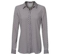 Druckbluse HEINE, Damen, Gr. 42, grau (grau, rosé), 100% Viskose, bedruckt, gemustert, Blusen Druckbluse (60566557-42) grau, rosé