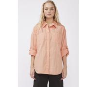 Hemdbluse HAILY’S "LS C BL Ka44ia", Damen, Gr. L (40), rot (apricot), Web, Obermaterial: 100% Baumwolle, unifarben, Blusen Hemdbluse (13320313-L)