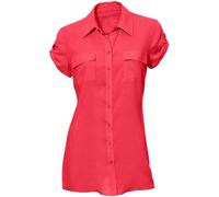 Hemdbluse HEINE, Damen, Gr. 34, lila (erdbeere), 80% Viskose, 20% Baumwolle, unifarben, Blusen Hemdbluse (35338811-34) erdbeere