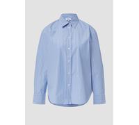 Hemdbluse im Relaxed Fit mit Streifen und Schmucksteinen 44 blau|mehrfarbig 2170021.51G0.44