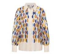 Hemdbluse in creme bedruckt 42