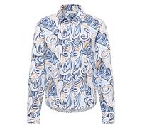 Hemdbluse ETERNA "LOOSE FIT", Damen, Gr. 40, indigo, 70% Baumwolle, 30% Lyocell, Blusen, EASY IRON (bügelleicht) (28977035-40) indigo