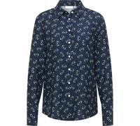 Hemdbluse ETERNA "REGULAR FIT", Damen, Gr. 36, blau (navy), 100% Viskose, casual, Blusen (29930214-36) navy