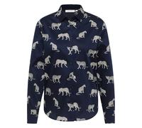 Hemdbluse ETERNA "REGULAR FIT", Damen, Gr. 38, navy, 100% Baumwolle, Blusen Hemdbluse (57414804-38) navy