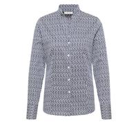 Hemdbluse in navy bedruckt 46