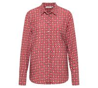 Hemdbluse in rot bedruckt 38