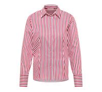 Hemdbluse in rot gestreift 44