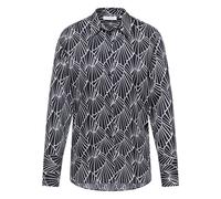 Hemdbluse in schwarz bedruckt 38