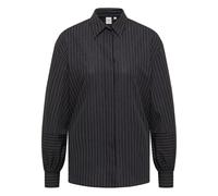 Hemdbluse in schwarz gestreift 38