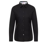 Hemdbluse in schwarz unifarben 36