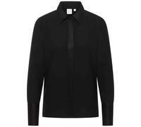 Hemdbluse in schwarz unifarben 40