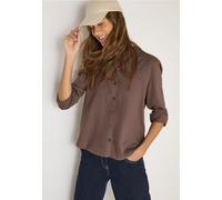Langarmbluse CECIL, Damen, Gr. XL (44), urban taupe, Stoff, 100% Viskose, unifarben, klassisch normal, V-Ausschnitt, Manschette, Blusen, aus softer Viskose (49099743-XL) urban taupe