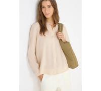 Langarmbluse CECIL, Damen, Gr. 3XL, pearl beige, Stoff, 100% Viskose, unifarben, klassisch normal, V-Ausschnitt, Manschette, Blusen, aus softer Viskose (54929500-XXXL) pearl beige