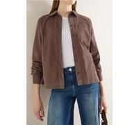 Langarmbluse CECIL, Damen, Gr. XXL (46), braun (urban taupe), Web, 100% Baumwolle, unifarben, klassisch normal, V-Ausschnitt, Bündchen, Blusen, aus reiner Baumwolle (16523742-XXL) urban taupe