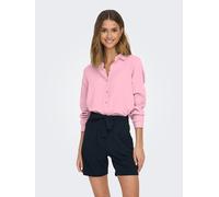 Hemdbluse JDY "JDYTHEIS LIFE L/S LOOSE SHIRT WVN NOOS", Damen, Gr. XXL, fairy tale, Web, Obermaterial: 100% Baumwolle, unifarben, regular fit hüftbedeckend, Blusen Hemdbluse, Baumwolle, regular fit (5