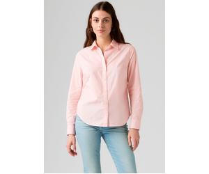 Hemdbluse LEVI'S "CARLILE CLASSIC POPLIN SHIRT", Damen, Gr. S (36), rosa (crystal pink), Web, Obermaterial: 100% Baumwolle, unifarben, normal hüftbedeckend, Manschette, Blusen Hemdbluse, Klassischer H