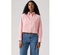 Hemdbluse LEVI'S, Damen, Gr. L (40), hug stripe peachskin, Web, Obermaterial: 100% Baumwolle, gestreift, normal taillenbedeckt, 2-Knopf-Manschette, Blusen Hemdbluse, mit 2-Knopf-Manschette (11206661-L
