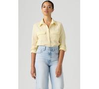 Hemdbluse LEVI'S, Damen, Gr. M (38), pear sorbet, Web, Obermaterial: 100% Baumwolle, figurumspielend hüftbedeckend, Krempelärmel,mit Riegel Manschette krempelbar, Blusen Hemdbluse, Krempelärmel mit Ri
