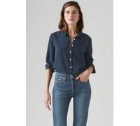 Hemdbluse LEVI'S, Damen, Gr. XL (42), initial take, Web, Obermaterial: 100% Lyocell, unifarben, regular fit normal, Manschette, Blusen Hemdbluse, mit Brusttasche (76607845-XL) initial take