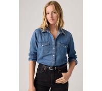 Hemdbluse LEVI'S "THE ULTIMATE WESTERN", Damen, Gr. L (40), mighty fine, Web, Obermaterial: 100% Baumwolle, regular fit normal, Manschette, Blusen Hemdbluse, mit Brusttaschen (45507314-L) mighty fine