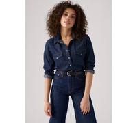 Hemdbluse LEVI'S "THE ULTIMATE WESTERN", Damen, Gr. XS (34), smokin hot, Web, Obermaterial: 100% Baumwolle, unifarben, regular fit normal, Manschette, Blusen Hemdbluse, mit Brusttaschen (35177423-XS)
