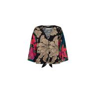 Hemdbluse LILY AND LIONEL "Celeste V-Neck Floral Printed Blouse Damen", Damen, Gr. 40, multi, 100% Viskose, Blusen Hemdbluse (35758169-40) multi
