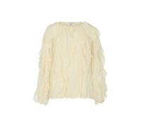Hemdbluse LILY AND LIONEL "Sophie All Over Ruffle Blouse Damen", Damen, Gr. 44, cream, 100% Polyester, Blusen Hemdbluse (98297438-44) cream
