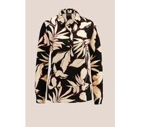 Hemdbluse MADELEINE "Bluse Bluse aus zarter Viskose mit Blütenprint", Damen, Gr. 42, schwarz (schwarz, natur, rot), Obermaterial: 100% Viskose CV., Blusen Hemdbluse (53493624-42) schwarz, natur, rot