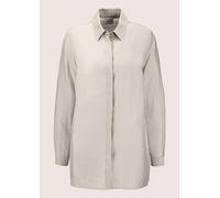 Hemdbluse MADELEINE "Bluse Hemdbluse mit Struktur", Damen, Gr. 38, beige (taupe), Obermaterial: 84% Lyocell CLY. 16% Polyamid PA., Modern, normal, Blusen Hemdbluse (20595230-38) taupe