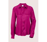 Hemdbluse MADELEINE "Bluse Klassische Hemdbluse", Damen, Gr. 46, pink (magenta), Obermaterial: 100% Viskose CV., Blusen Hemdbluse (63706527-46) magenta