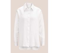 Hemdbluse MADELEINE "Hemd Leinenhemd im Oversize-Look", Damen, Gr. 42, weiß, Obermaterial: 100% Leinen LI., Blusen Hemdbluse (40776756-42) weiß