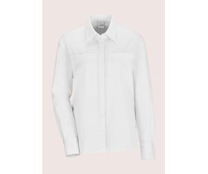 Hemdbluse MADELEINE "Hemdbluse Modische Bluse mit verdeckter Knopfleiste", Damen, Gr. 44, weiß, Obermaterial: 97% Baumwolle CO. 3% Elasthan EL., Modern, normal, Blusen Hemdbluse (34253840-44) weiß