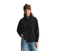 Langarmbluse MARC O'POLO DENIM "aus mittelschwerem Cord-Stretch", Damen, Gr. S, blau depths, Obermaterial: 98% Baumwolle, 2% Elasthan, unifarben, relaxed fit lang, Manschette, Blusen (77925418-S) blau