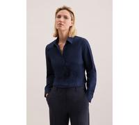 Hemdbluse mit Abnähern slim fit Blau 32 (60.080613-0018-32)