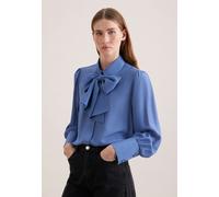 Hemdbluse mit abnehmbarer Schluppe Blau 34 (60.852396-0013-34)