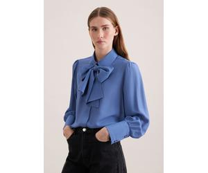 Hemdbluse mit abnehmbarer Schluppe Blau 44 (60.852396-0013-44)