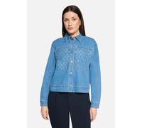 Hemdbluse BETTY BARCLAY "Damen mit Kragen", Damen, Gr. 48, blau, Web, Obermaterial: 66% Baumwolle, 20% Polyester, 12% Lyocell, 2% Elasthan, lässig geschnitten normal, Blusen Hemdbluse (58942701-48) bl